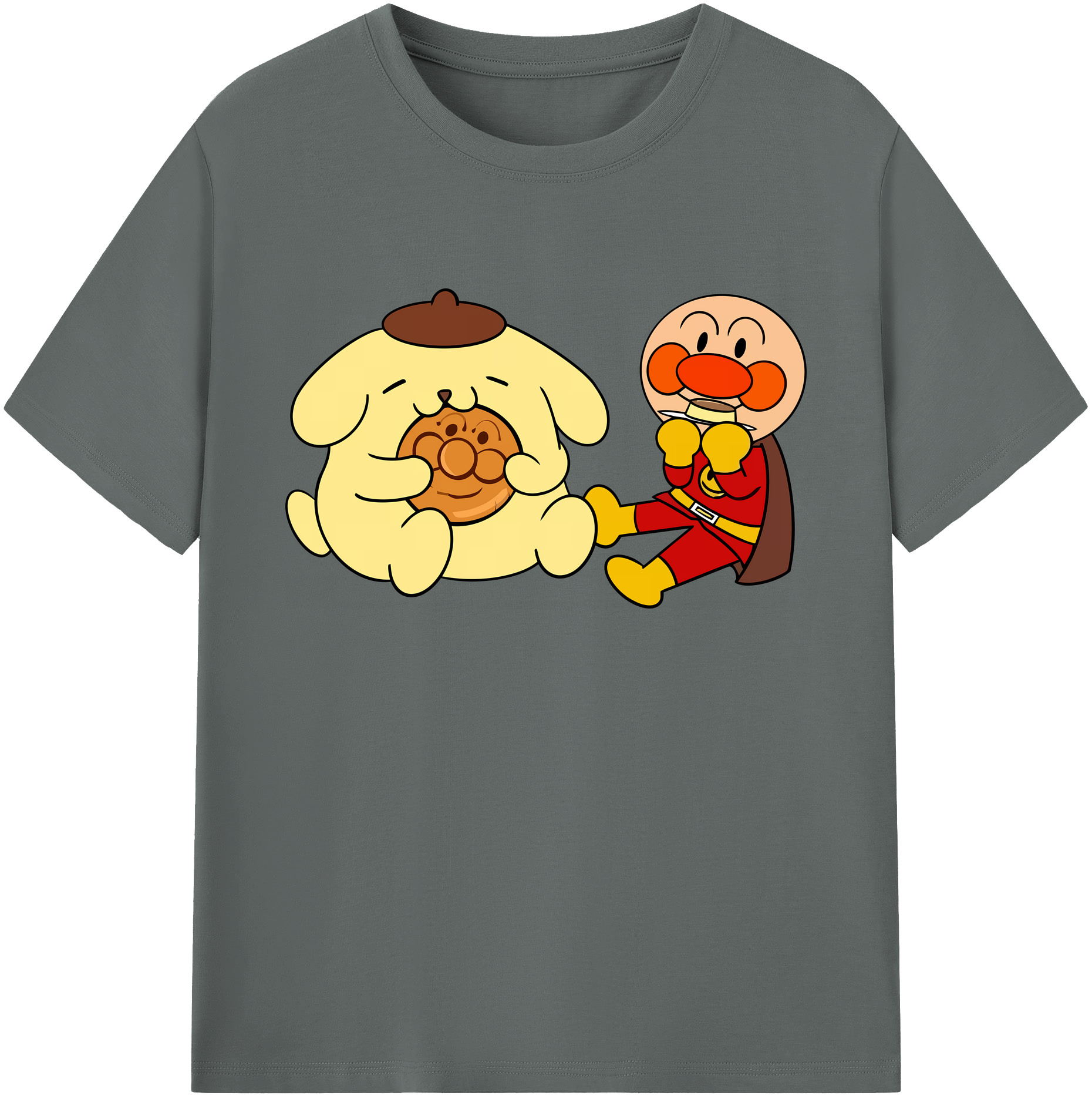 （画像用） アンパンマン Anpanman 綿100％ メンズ半袖Tシャツ｜肌触りやわらか＆通気性